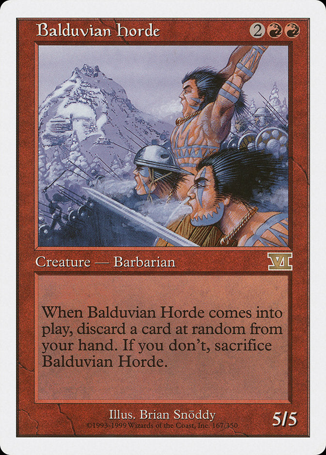 Balduvian Horde [Classic Sixth Edition] | Gamer Loot