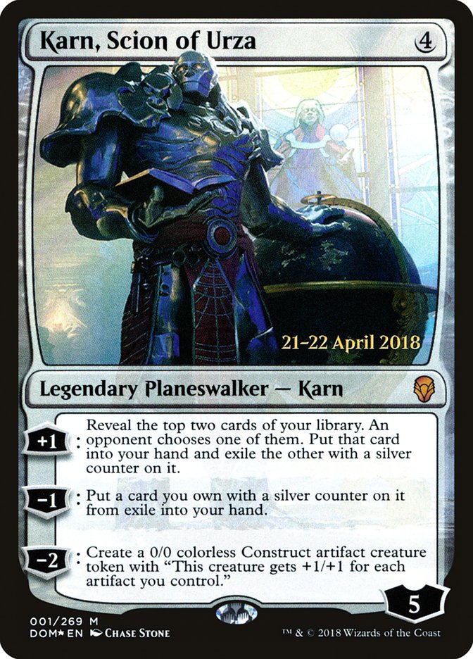 Karn, Scion of Urza  [Dominaria Prerelease Promos] | Gamer Loot