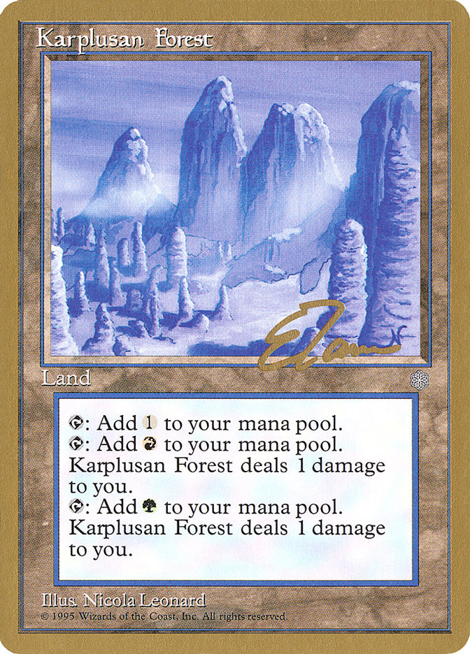 Karplusan Forest (Eric Tam) [Pro Tour Collector Set] | Gamer Loot