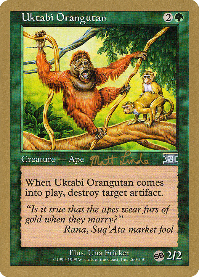 Uktabi Orangutan (Matt Linde) (SB) [World Championship Decks 1999] | Gamer Loot