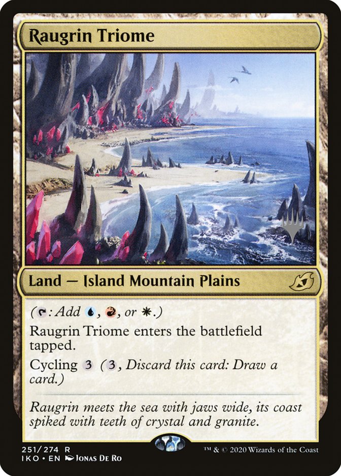 Raugrin Triome (Promo Pack) [Ikoria: Lair of Behemoths Promos] | Gamer Loot