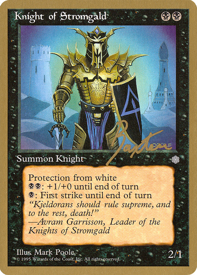 Knight of Stromgald (George Baxter) [Pro Tour Collector Set] | Gamer Loot