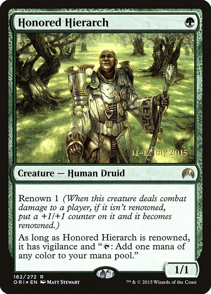 Honored Hierarch [Magic Origins Prerelease Promos] | Gamer Loot