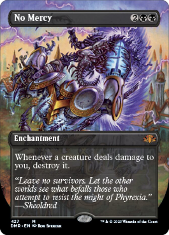 No Mercy (Borderless Alternate Art) [Dominaria Remastered] | Gamer Loot