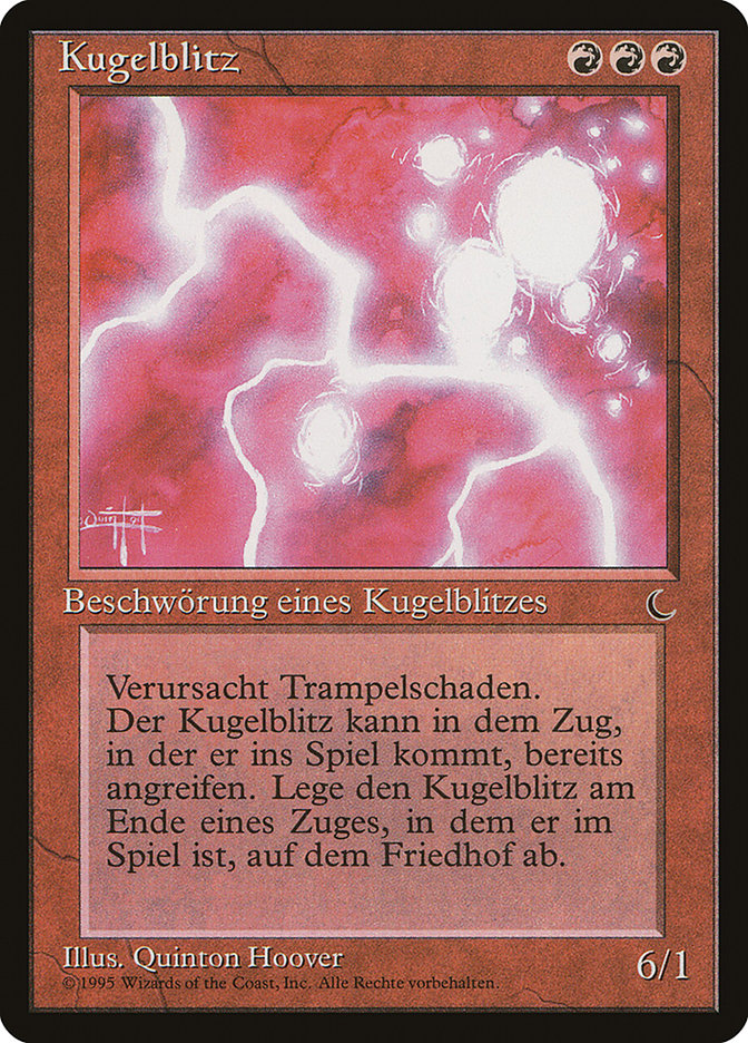 Ball Lightning (German) - "Kugelblitz" [Renaissance] | Gamer Loot