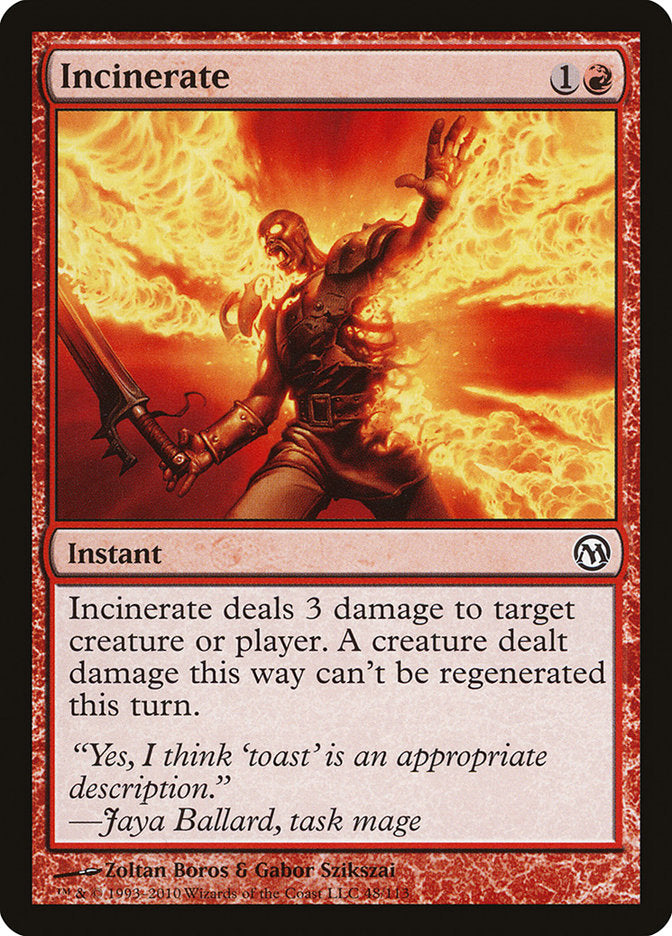Incinerate [Duels of the Planeswalkers] | Gamer Loot