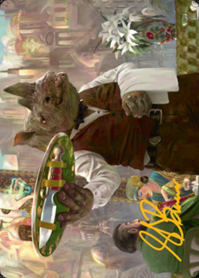 Killer Service Art Card (Gold-Stamped Signature) [Streets of New Capenna Art Series] | Gamer Loot