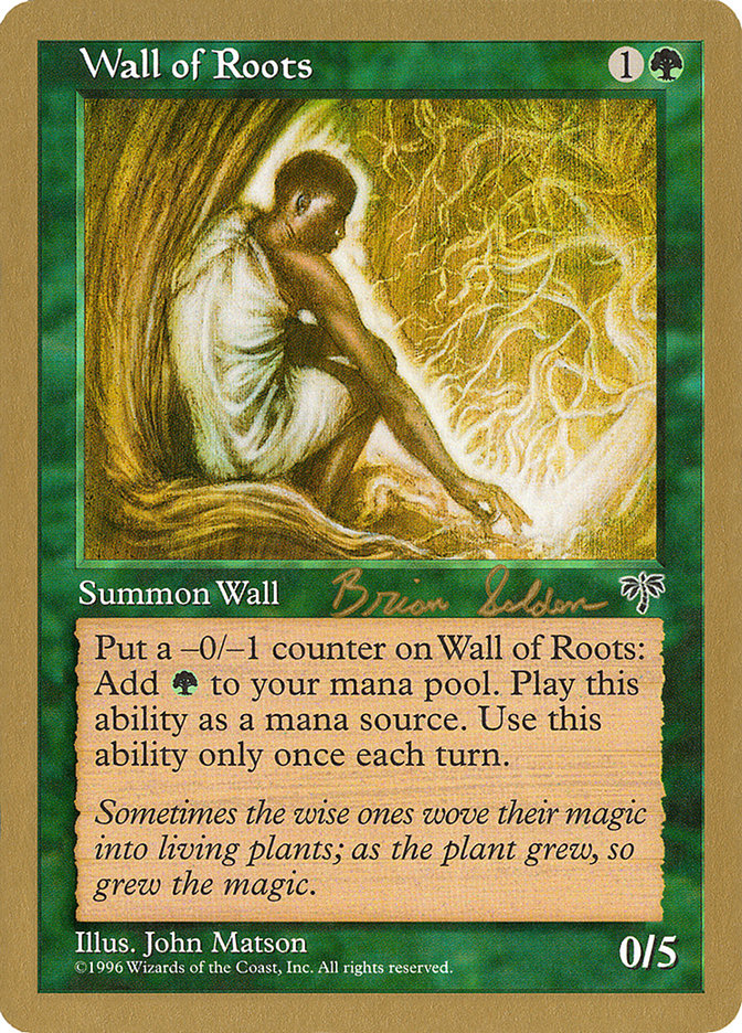 Wall of Roots (Brian Selden) [World Championship Decks 1998] | Gamer Loot