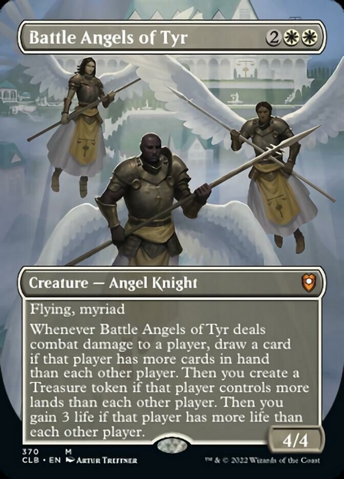 Battle Angels of Tyr (Borderless Alternate Art) [Commander Legends: Battle for Baldur's Gate] | Gamer Loot