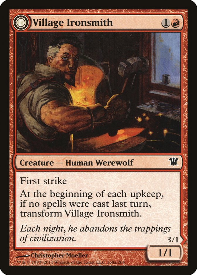 Village Ironsmith // Ironfang [Innistrad] | Gamer Loot