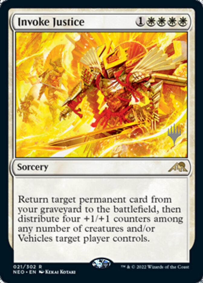 Invoke Justice (Promo Pack) [Kamigawa: Neon Dynasty Promos] | Gamer Loot