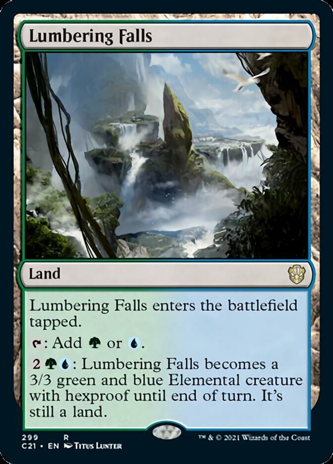 Lumbering Falls [Commander 2021] | Gamer Loot