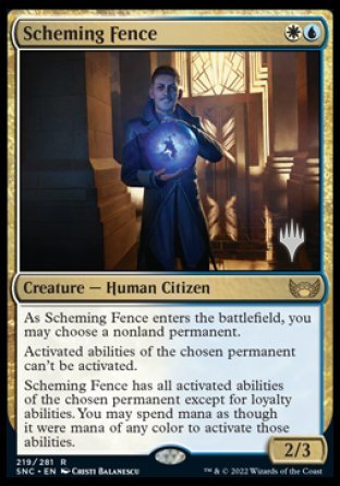 Scheming Fence (Promo Pack) [Streets of New Capenna Promos] | Gamer Loot