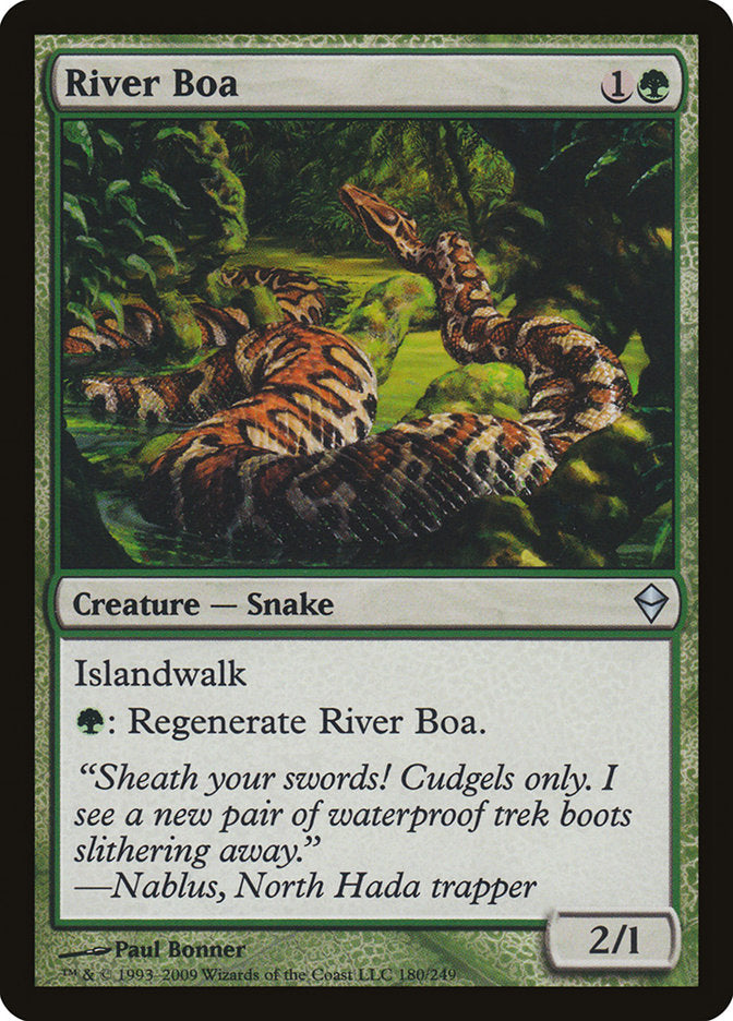River Boa [Zendikar] | Gamer Loot