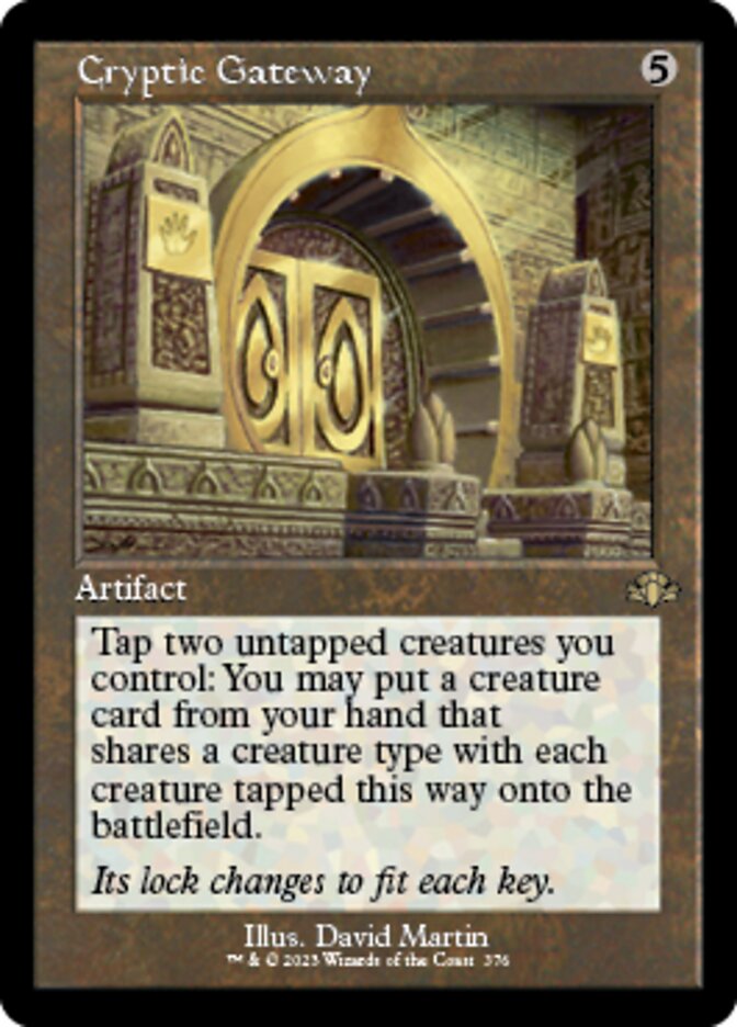 Cryptic Gateway (Retro) [Dominaria Remastered] | Gamer Loot