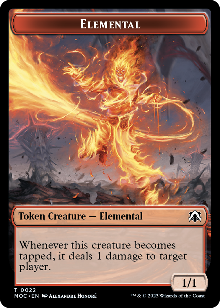 Elemental (22) // Faerie Double-Sided Token [March of the Machine Commander Tokens] | Gamer Loot