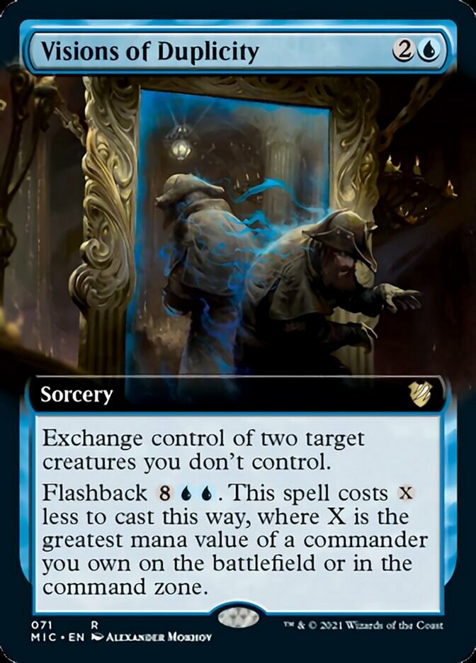 Visions of Duplicity (Extended) [Innistrad: Midnight Hunt Commander] | Gamer Loot