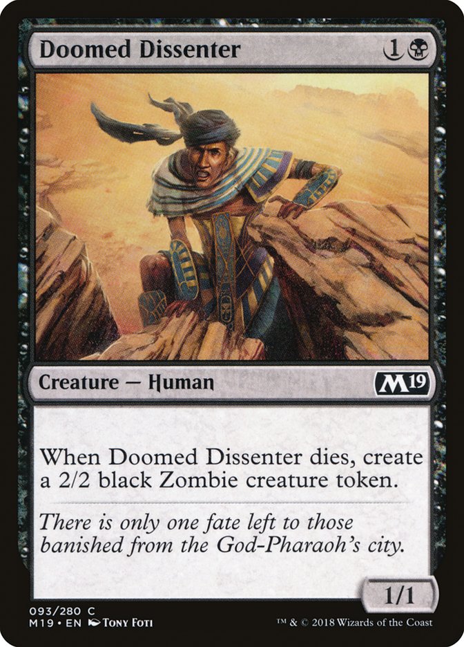 Doomed Dissenter [Core Set 2019] | Gamer Loot