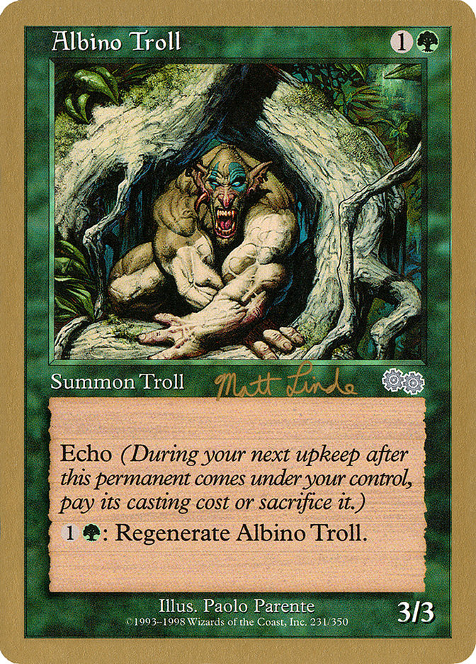 Albino Troll (Matt Linde) [World Championship Decks 1999] | Gamer Loot