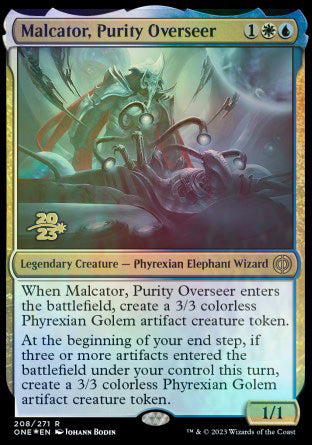 Malcator, Purity Overseer [Phyrexia: All Will Be One Prerelease Promos] | Gamer Loot