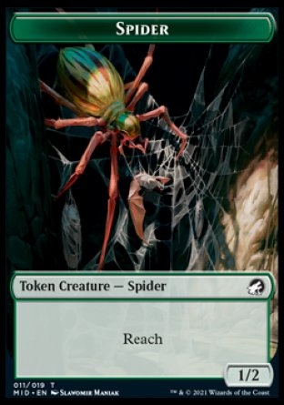 Spider Token [Innistrad: Midnight Hunt Tokens] | Gamer Loot