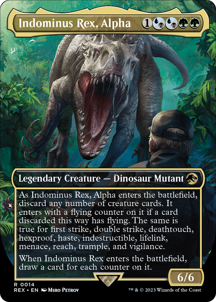 Indominus Rex, Alpha (Borderless) [Jurassic World Collection] | Gamer Loot