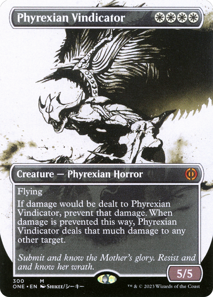 Phyrexian Vindicator (Borderless Ichor) [Phyrexia: All Will Be One] | Gamer Loot
