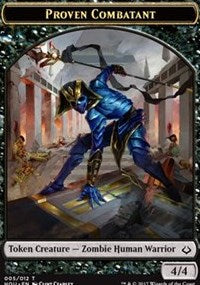 Proven Combatant // Cat Double-sided Token [Hour of Devastation Tokens] | Gamer Loot