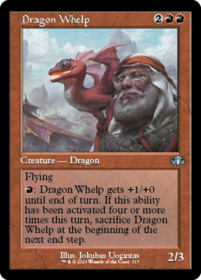 Dragon Whelp (Retro) [Dominaria Remastered] | Gamer Loot