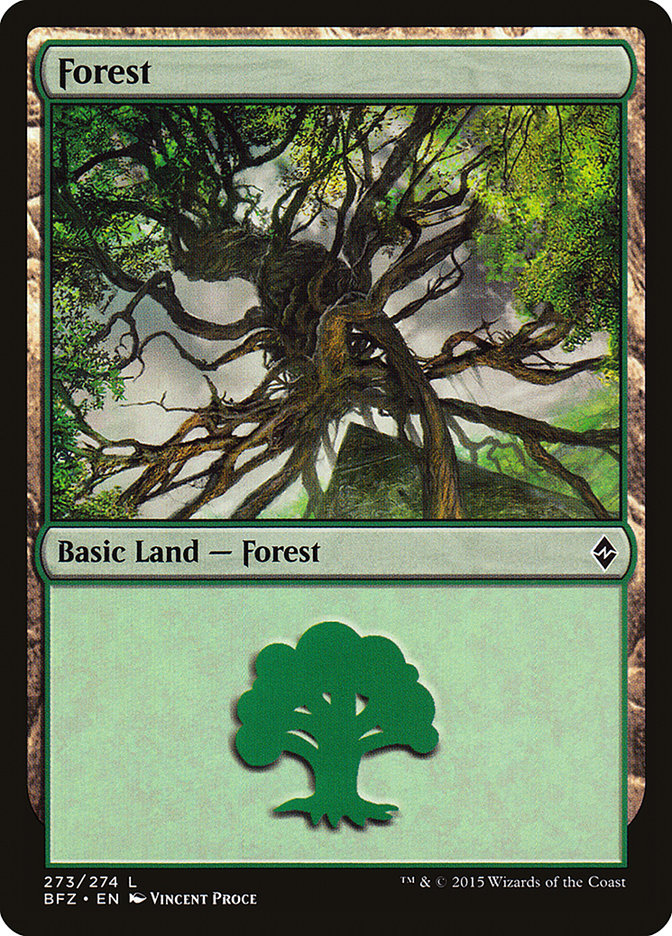 Forest (273a) [Battle for Zendikar] | Gamer Loot
