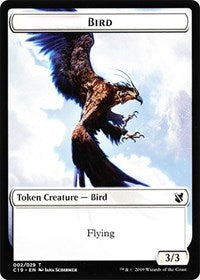Bird (002) // Sculpture Double-sided Token [Commander 2019 Tokens] | Gamer Loot