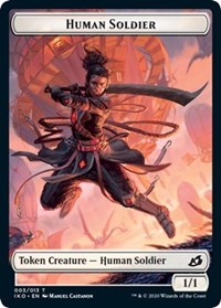 Human Soldier (003) // Zombie Double-sided Token [Commander 2020 Tokens] | Gamer Loot