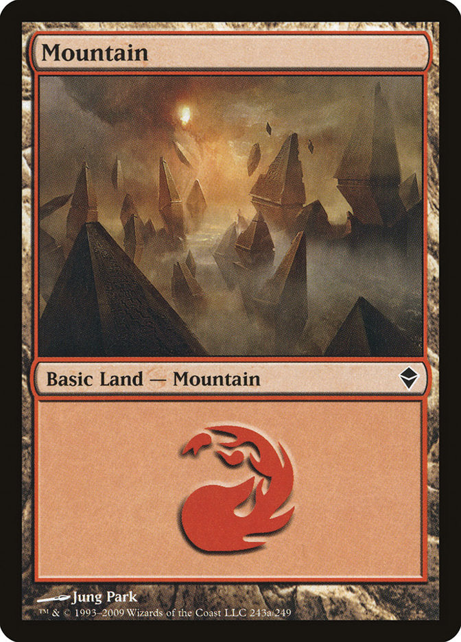 Mountain (243a) [Zendikar] | Gamer Loot