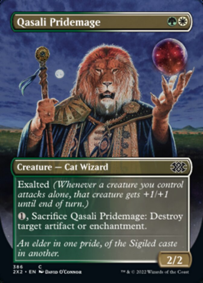 Qasali Pridemage (Borderless Alternate Art) [Double Masters 2022] | Gamer Loot