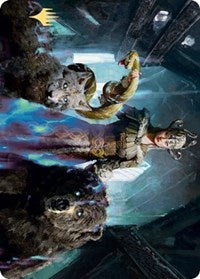 Kolvori, God of Kinship Art Card (Gold-Stamped Signature) [Kaldheim: Art Series] | Gamer Loot