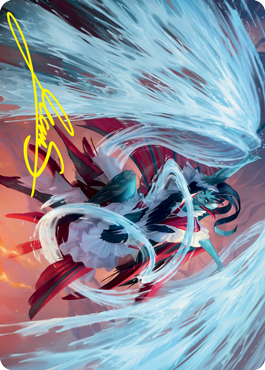 Torrent Sculptor Art Card (Gold-Stamped Signature) [Strixhaven: School of Mages Art Series] | Gamer Loot