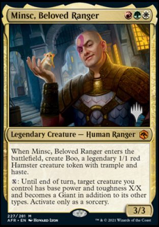 Minsc, Beloved Ranger (Promo Pack) [Dungeons & Dragons: Adventures in the Forgotten Realms Promos] | Gamer Loot