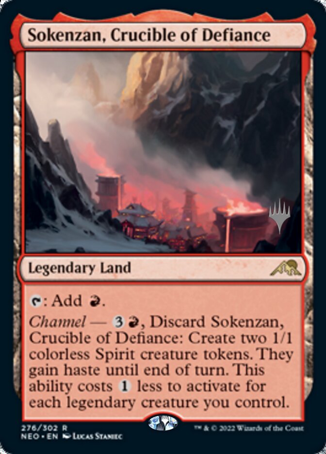 Sokenzan, Crucible of Defiance (Promo Pack) [Kamigawa: Neon Dynasty Promos] | Gamer Loot