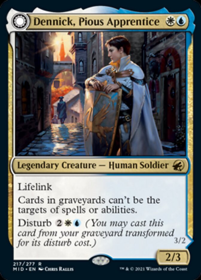 Dennick, Pious Apprentice // Dennick, Pious Apparition [Innistrad: Midnight Hunt] | Gamer Loot