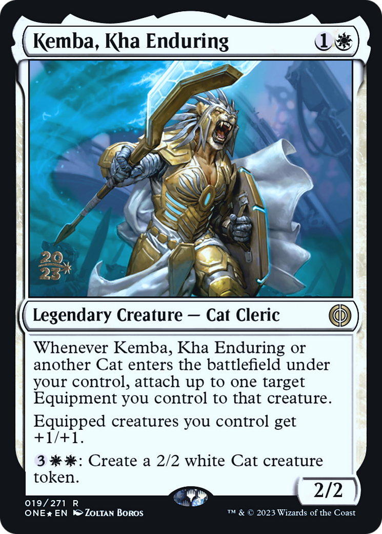 Kemba, Kha Enduring [Phyrexia: All Will Be One Prerelease Promos] | Gamer Loot