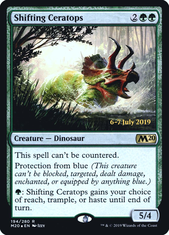 Shifting Ceratops  [Core Set 2020 Prerelease Promos] | Gamer Loot