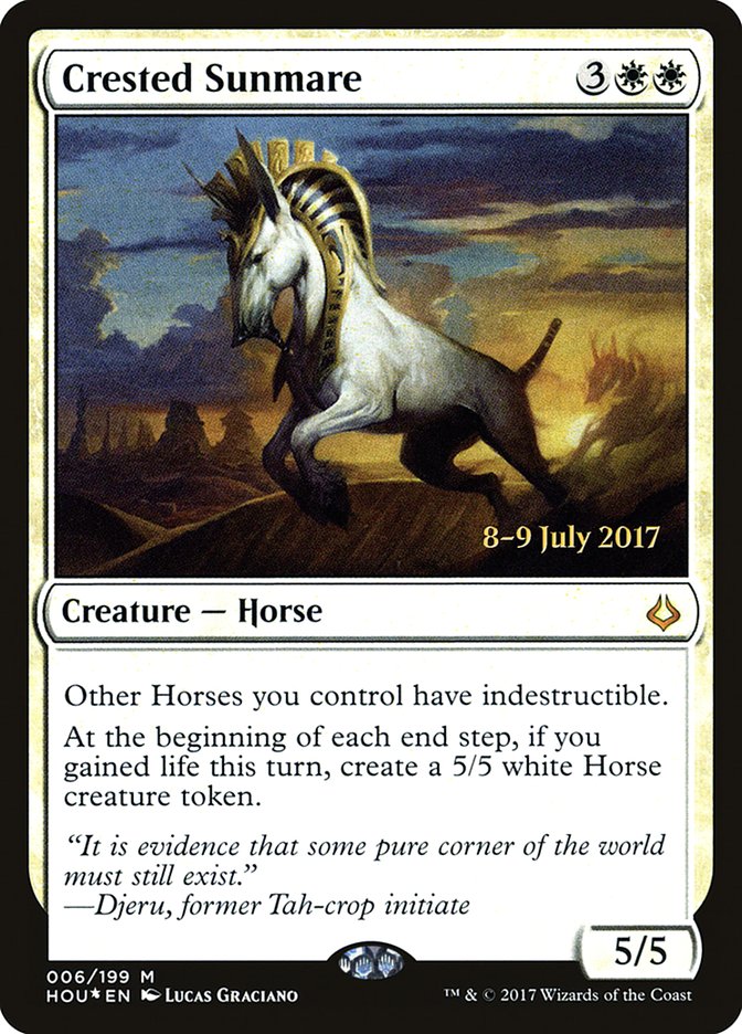 Crested Sunmare  [Hour of Devastation Prerelease Promos] | Gamer Loot