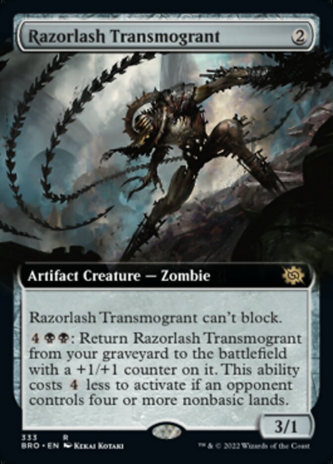 Razorlash Transmogrant (Extended Art) [The Brothers' War] | Gamer Loot