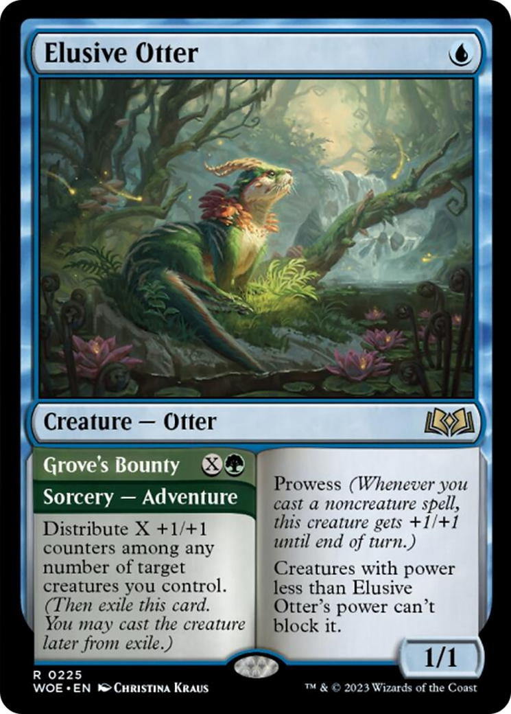 Elusive Otter // Grove's Bounty [Wilds of Eldraine] | Gamer Loot