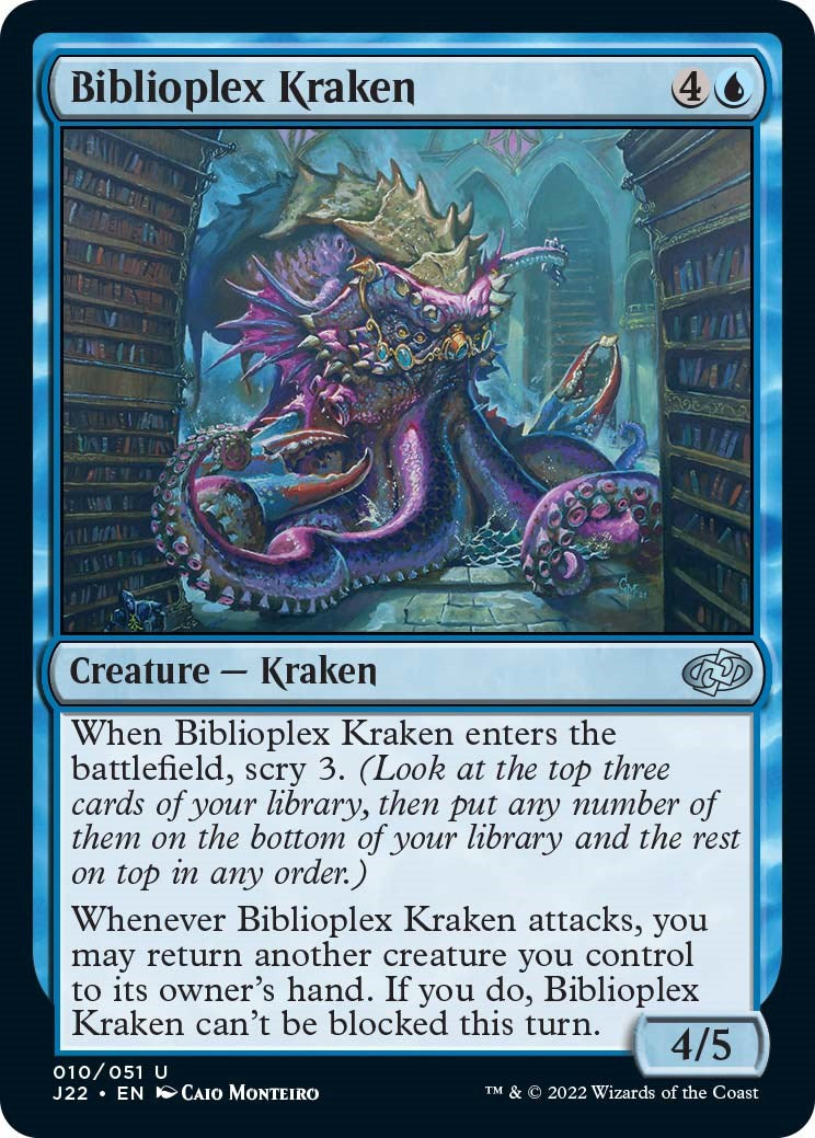 Biblioplex Kraken [Jumpstart 2022] | Gamer Loot