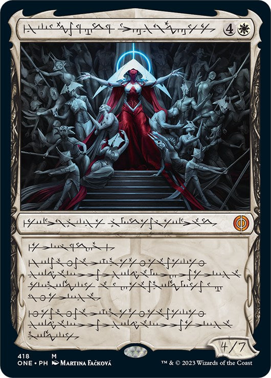 Elesh Norn, Mother of Machines (Phyrexian Step-and-Compleat Foil) [Phyrexia: All Will Be One] | Gamer Loot