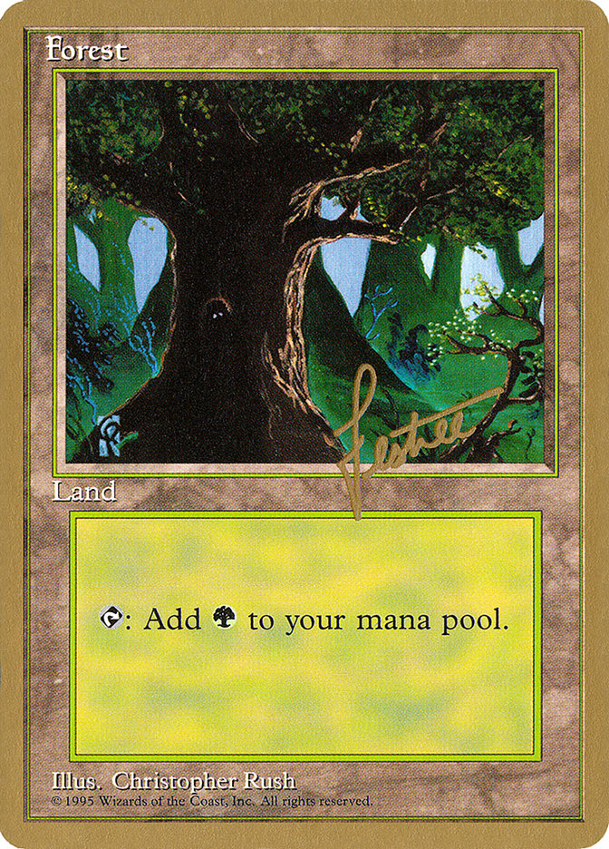 Forest (bl377) (Bertrand Lestree) [Pro Tour Collector Set] | Gamer Loot