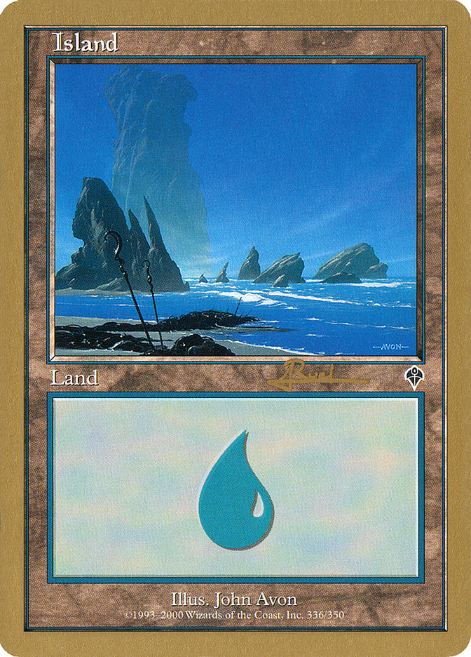 Island (ar336) (Antoine Ruel) [World Championship Decks 2001] | Gamer Loot