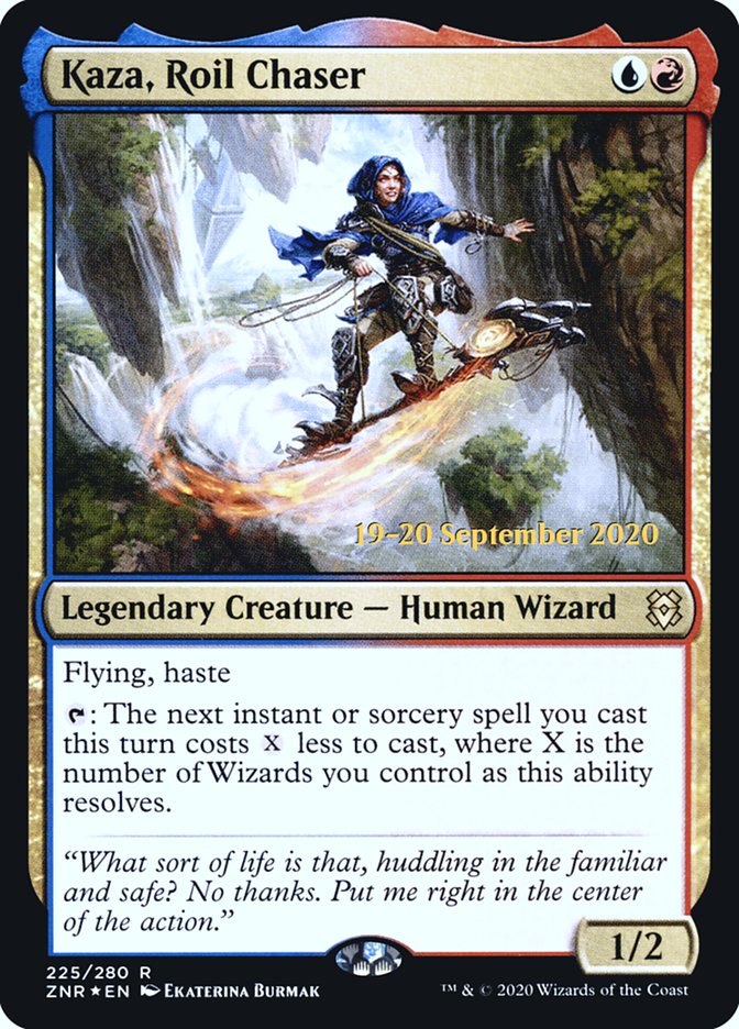 Kaza, Roil Chaser [Zendikar Rising Prerelease Promos] | Gamer Loot