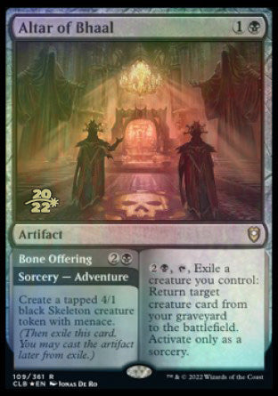 Altar of Bhaal // Bone Offering [Commander Legends: Battle for Baldur's Gate Prerelease Promos] | Gamer Loot